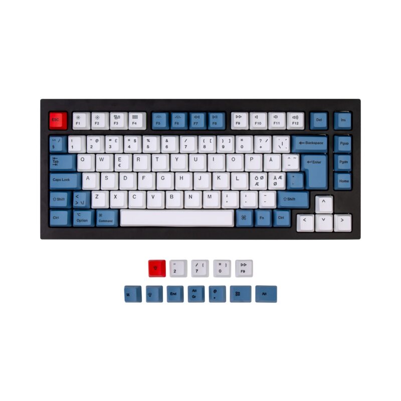 ISO Q1 & Q1 Pro & V1 & K2 & K2 Pro OEM Dye-Sub PBT Keycap Set - Blue - Image 2